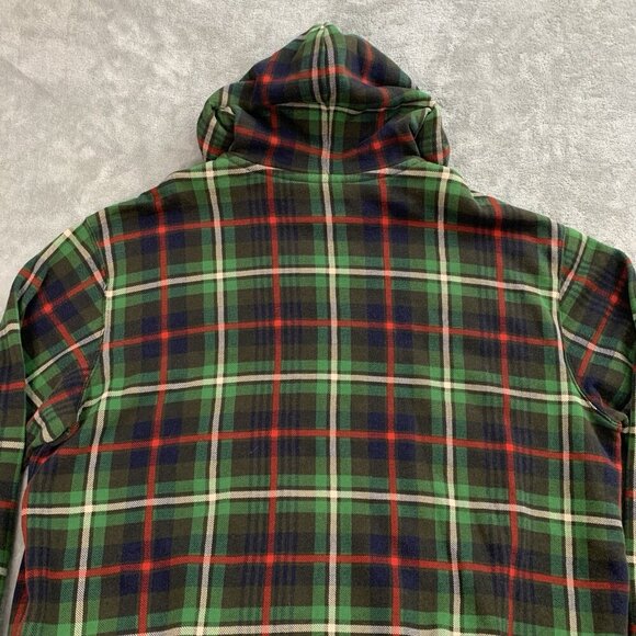 Polo Ralph Lauren Jacket Mens 3XL Tall Green Plaid Tartan Thermal Hooded Vintage - Picture 13 of 13